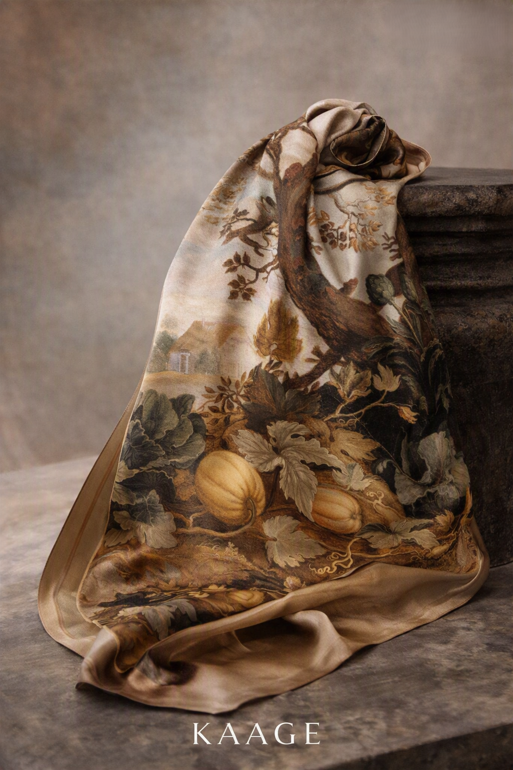NEW The Harvest Orchard Silk Scarf