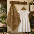 Light Brown Little Flower Shop Scarf