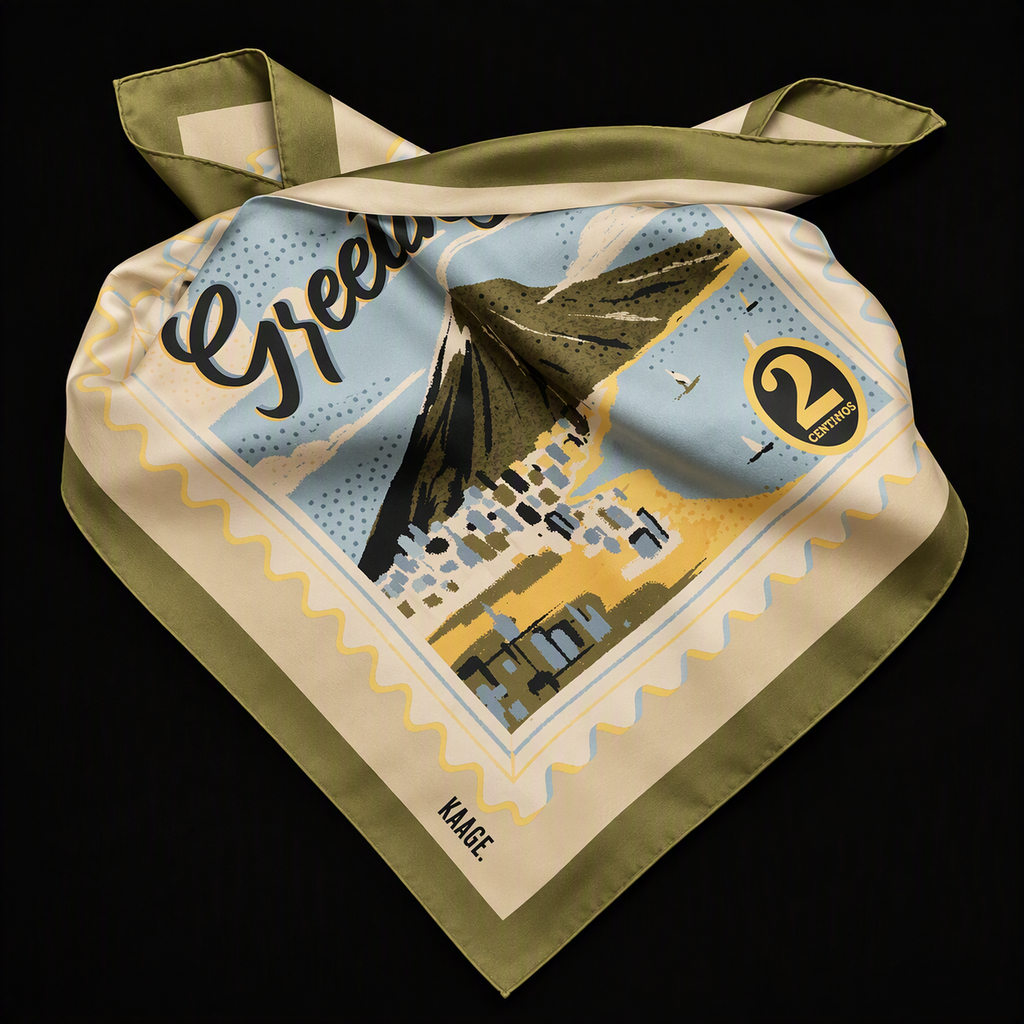 NEW The Coastal Stamp Silk Scarf