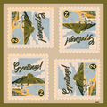 NEW The Coastal Stamp Silk Scarf